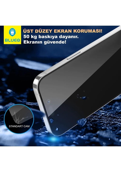 Premium İphone 15 Pro Max Ekran Koruyucu Akıllı Cam Cihaz Aksesuar Şeffaf Koruma