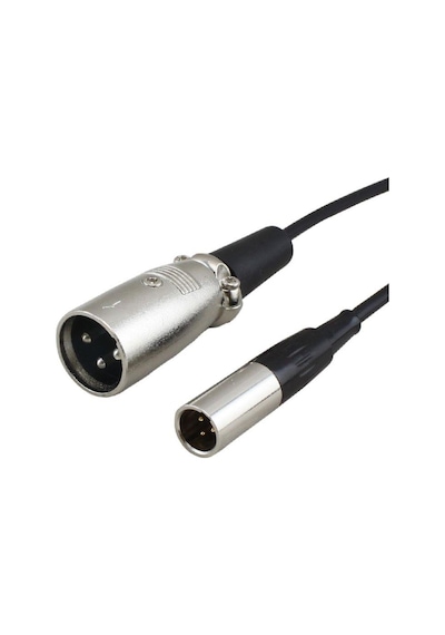 3 Pin Mini Xlr Erkek To 3 Pin Xlr Erkek Kablo 50 Cm