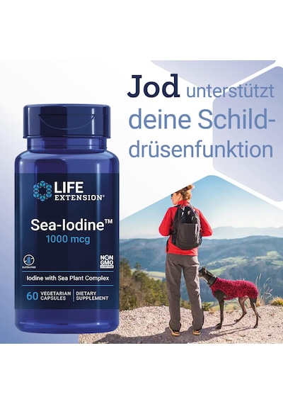 Sea-ıodine, 1,000 Mcg, Yüksek Kalite Iyot Kelp Mineral Complex Blend Organic Kelp And Bladderwrack Extracts, Potassium Iodide