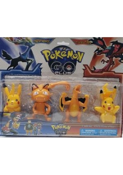 Pokemon Go Plus Pikachu 4 Lü Büyük Set süpriz