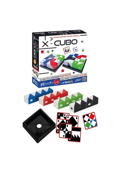 Çekirdek Zeka Renkli Küpler (x-cubo 2'li) Akıl ve Zeka Oyunu