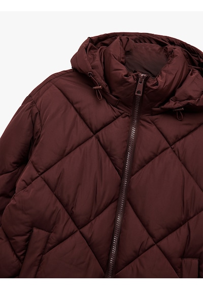 Koton Polar Cep Detaylı Uzun Kollu Fermuarlı Su İtici Kapşonlu Kapitone Mont Bordo 6wak20011ew Bordo Koton Polar Cep Detaylı Uzun Kollu Fermuarlı Su İtici Kapşonlu Kapitone Mont Bordo 6wak20011ew Bordo
