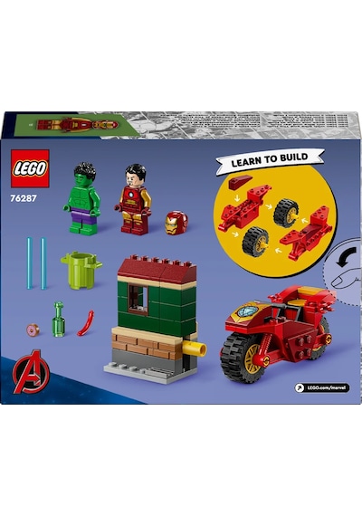 LEGO® Marvel Motosikletli Iron Man ve Hulk 76287 - 4 Yaş ve Üzeri Süper Kahraman Sevenler İçin Yaratıcı Oyuncak Yapım Seti (68 Parça) LEGO® Marvel Motosikletli Iron Man ve Hulk 76287 - 4 Yaş ve Üzeri Süper Kahraman Sevenler İçin Yaratıcı Oyuncak Yapım Seti (68 Parça)