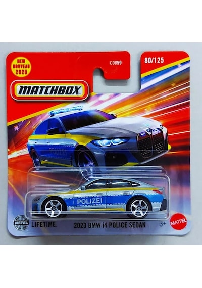 Matchbox 2023 Bmw İ4 Police Sedan Gri - Gümüş