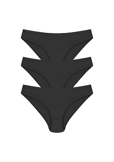 Papatya 12 Adet Siyah Renk Bikini Külot Siyah