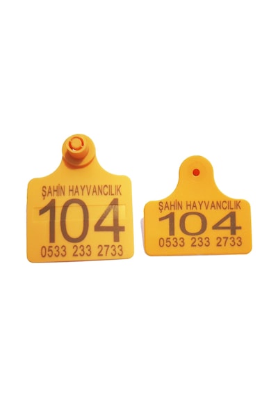 350 Adet Büyükbaş Kulak Küpesi Standart Boy
