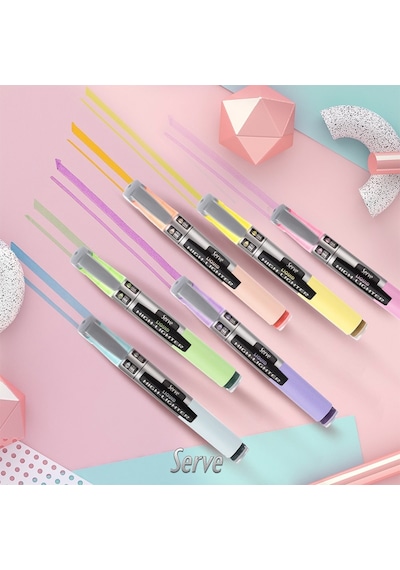 Serve Liquid Highlighter Sıvı Mürekkepli Fosforlu Kalem Pastel Turuncu