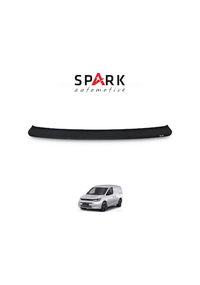 Volkswagen Caddy 2021- Yılı Ve Sonrası Uyumlu Arka Tampon Eşiği Mat Siyah