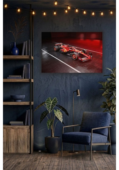 Formula 1 Motors Temalı Dekoratif Cam Tablo -28