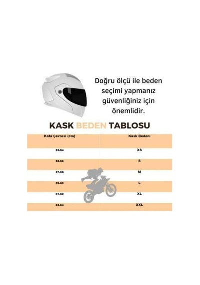 Motoanl Motosiklet Güneş Vizörlü Çene Açılır Kask Mat Siyah