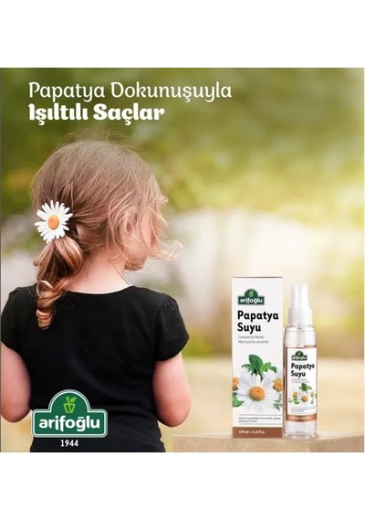 Arifoğlu Papatya Suyu 125ml - Saç Açıcı Sprey, Doğal Cilt Bakım Suyu / Arifoglu Chamomile Water 125ml - Hair Ligh