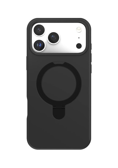 İphone 18 Pro Max Regal Magsafe Standlı Kapak - Siyah Çok Renkli