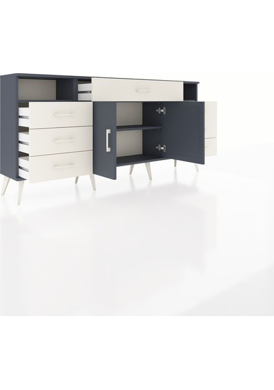 Arges Konsol 4 Raflı 7 Çekmeceli 2 Kapaklı 176x30x83 Antrasit-antrasit/aytaşı Antrasit/aytaşı Arges Konsol 4 Raflı 7 Çekmeceli 2 Kapaklı 176x30x83 Antrasit-antrasit/aytaşı Antrasit/aytaşı