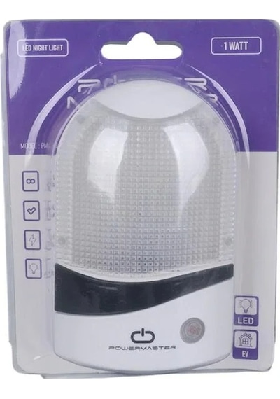 Powermaster Pm-34096 1 Watt Ledli Fotoselli Sensörlü Gece Lambası