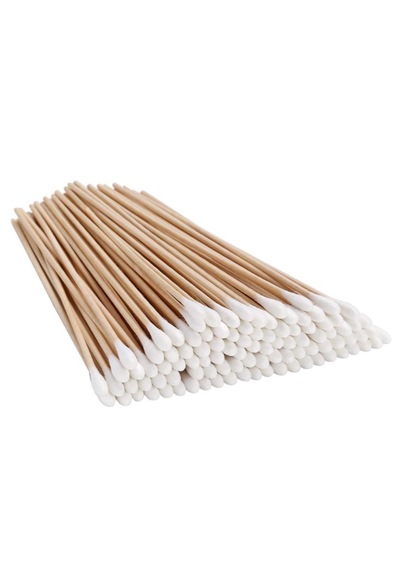 Eküvyon Çubuğu Non Steril Ahşap Pamuklu 15 Cm 100 Adet