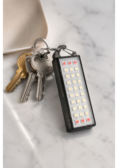 30 Led 5 Mod Mini Anahtarlık El Feneri Kırmızı-beyaz Işık Type-c Led Lamba Acil Durum Işığı 6893 Çok Renkli