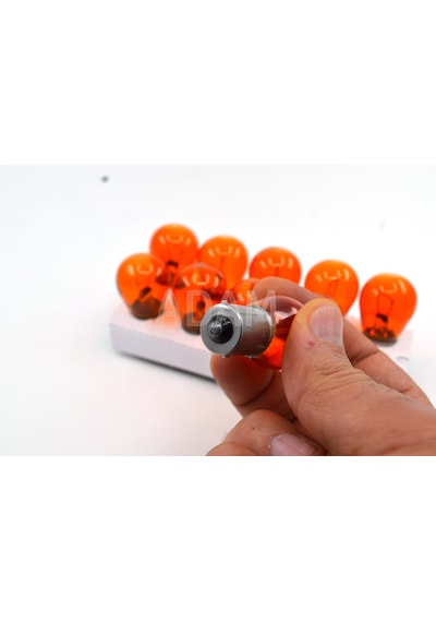 10 Adet 12v 21w 93 Turuncu Amber Sinyal Ampulü 10x Py21w