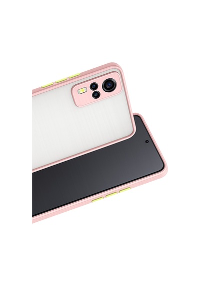 Newface - 400 - Vivo Y53s Kılıf Montreal Silikon Kapak - Csmo-tex - - Pembe