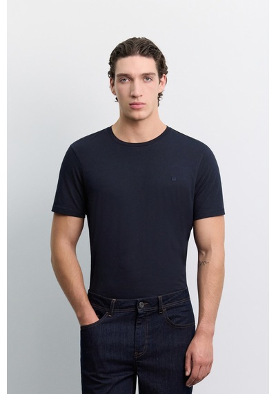 Avva Erkek Lacivert Eskitme Yıkamalı Pamuklu Elastan Madrid Comfort Slim Fit Jean Pantolon A62y3531
