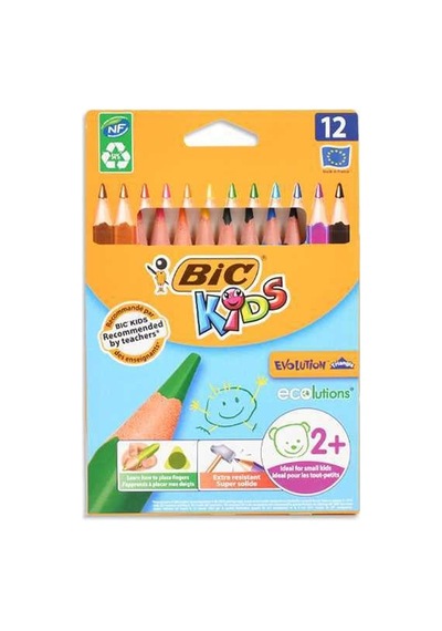 Üçgen Kuru Boya 12 Renk Çok Renkli