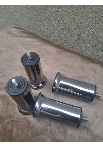 Baza Ayak Hdr 90569 Koltuk Ayağı Kanepe Ayağı Mobilya Ayağı Krom 12 Cm 4 Adet Krom