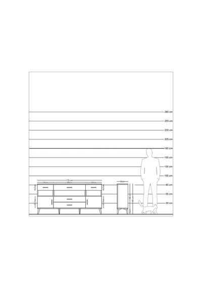 Arges Konsol 3 Raflı 5 Çekmeceli 2 Kapaklı 176x30x83 Çam-aytaşı/antrasit Aytaşı/antrasit Arges Konsol 3 Raflı 5 Çekmeceli 2 Kapaklı 176x30x83 Çam-aytaşı/antrasit Aytaşı/antrasit