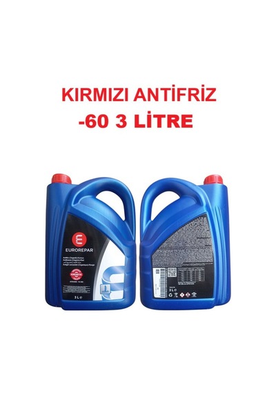 Antifriz Kırmızı -60 Derece 3 Litre Eurorepar