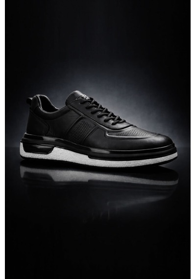 Prestige Walk Erkek Siyah Hakiki Deri Lüks Tasarım Rahat Taban Klasik Casual Sneaker Ayakkabı Prestige Walk Erkek Siyah Hakiki Deri Lüks Tasarım Rahat Taban Klasik Casual Sneaker Ayakkabı