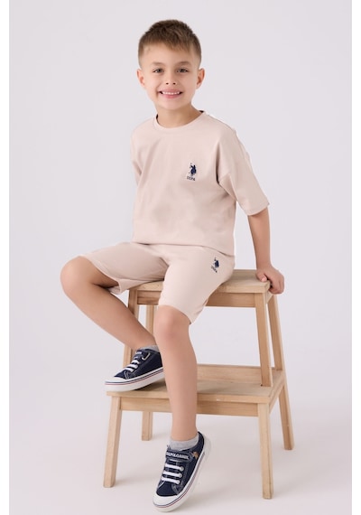 U.S. Polo Assn. Erkek Çocuk Taş Bermuda Takımı 5274-43686 Taş