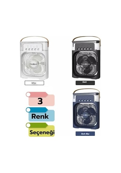 Vantilatör Mini Fan 5 Spreyli Su Püskürtmeli 600 Ml Buhar Makinesi Soğutucu Özellikli