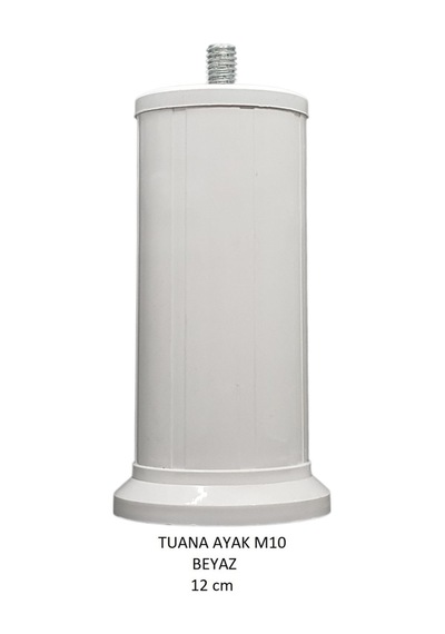 Tuana Ayak 12 cm M10 Cıvatalı Beyaz