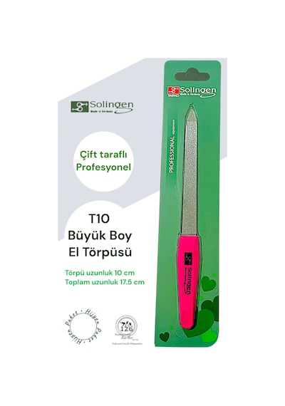 Solingen Pembe Renk T10 Törpü Büyük Boy