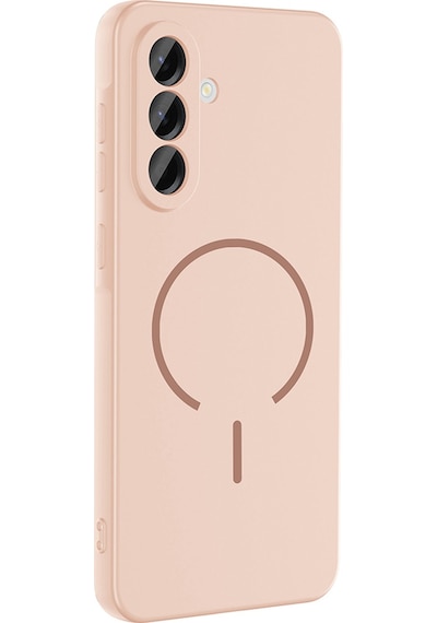 More Tr Samsung Uyumlu Galaxy A26 Kılıf M-safe Şarj Özellikli Mtr Meta Kapak - Mürdüm
