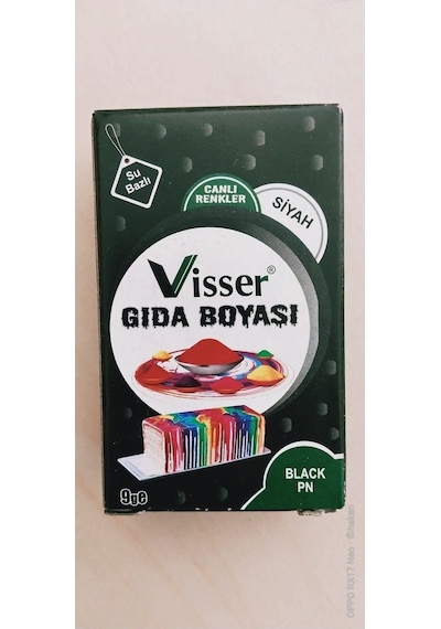 Visser Gıda Boyası Siyah 9 G