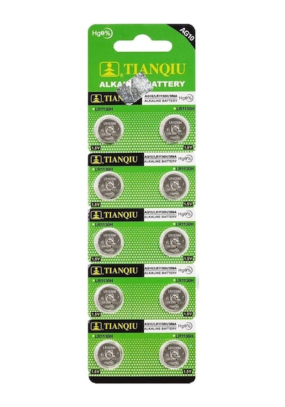 Buton Pil - Saat Lazer Hesap Makinesi Pili 10lu Paket Ag10 - Lr1130h - 389a -1.55v