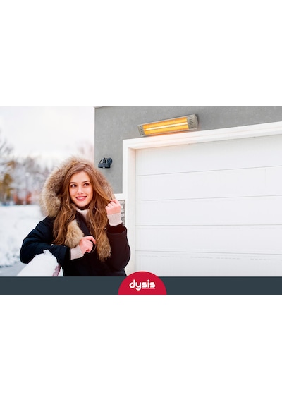 Dysis DH-7486 Art Plus Karbon Serisi IP65 Suya-Toza Dayanıklı 2300 W Bej İç/Dış Mekan Isıtıcı