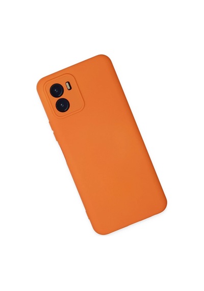 Uryport Vivo Y15s Kılıf Nano İçi Kadife Silikon - Turuncu