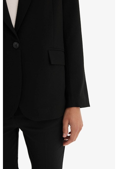 Defacto Regular Fit Düğmeli Blazer Ceket F9465AX25AU
