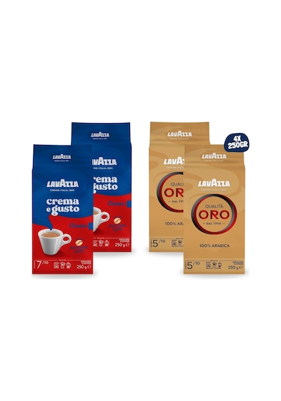 Lavazza Crema E Gusto Filtre Kahve 2 x 250 G & Qualita Oro Filtre Kahve 2 x 250 G