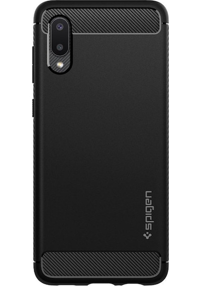 Spigen Galaxy Uyumlu A02 / Galaxy Uyumlu M02 Kılıf Rugged Armor Matte Black