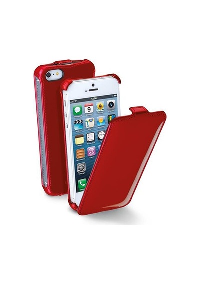 Cellular Line Apple Uyumlu iPhone Se/5s/5 İle Flap Glossy Mıknatıssız Kılıf Bordo Flapglossıphone5bx Out
