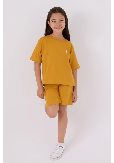 U.S. Polo Assn. U.s. Polo Assn Kız Çocuk Sarı Bermuda Takım 5274-43874 Sarı
