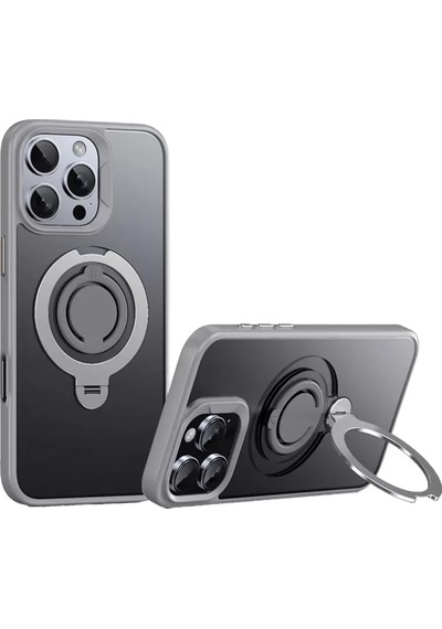 Joko Apple İphone 16 Pro Avatar 360 Dönen Magsafe Kapak - Titan Gri