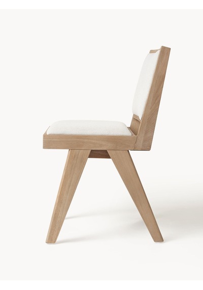 Arvika Ahşap Ceviz Sandalye Natural - Beyaz