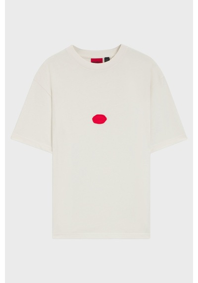 Hugo Erkek T Shirt 50546716 102 Beyaz Beyaz