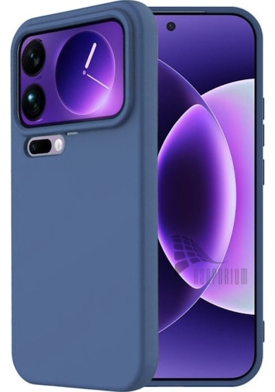 Xiaomi 17 Pro Max Uyumlu Silikon Kılıf - Pastel Renk Tonu Kamera Korumalı Esnek Kapak-lacivert Lacivert