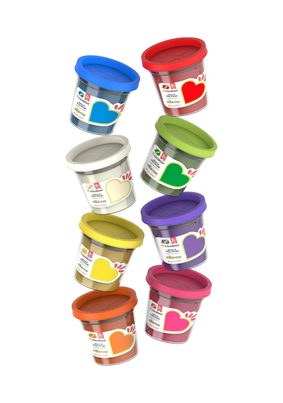 Doğal Oyun Hamuru - Mini-cup- 8'li Set 8x65gr Çok  Renkli