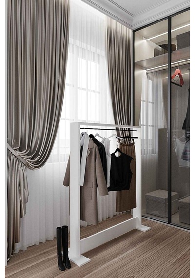 Decormet Salvitor Elbise Askısı Beyaz Beyaz
