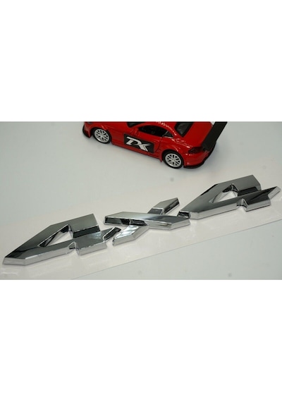 Arazi Off Road 4x4 Logo Büyük Boy Krom Abs Bagaj 3m 3d Logo Arma
