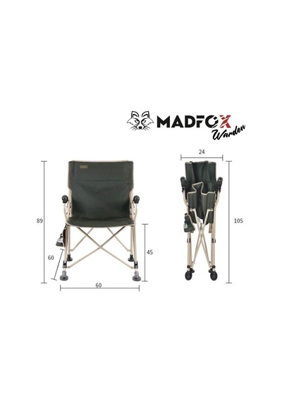 Madfox Warden Katlanır Kamp Sandalyesi Çok Renkli